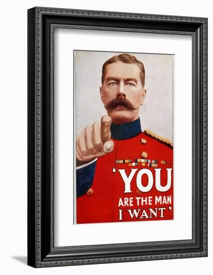 Kitchener Poster Recruitment Poster Featuring Kitchener: "You are the Man I Want"-null-Framed Photographic Print