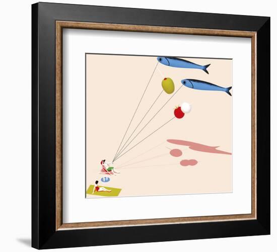 Kite Fish-Fred Peault-Framed Giclee Print