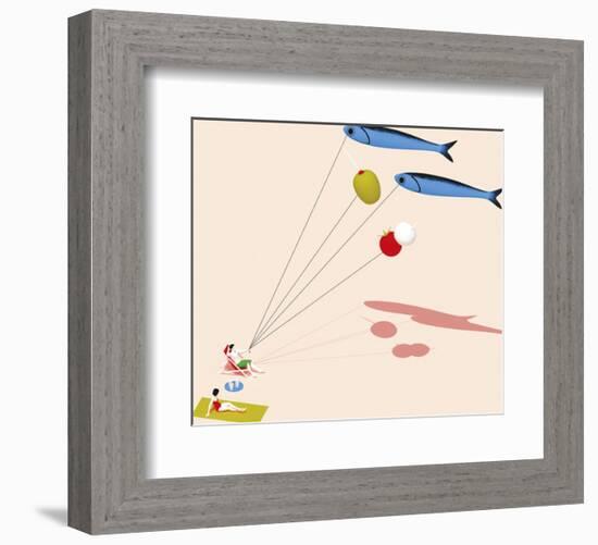 Kite Fish-Fred Peault-Framed Giclee Print