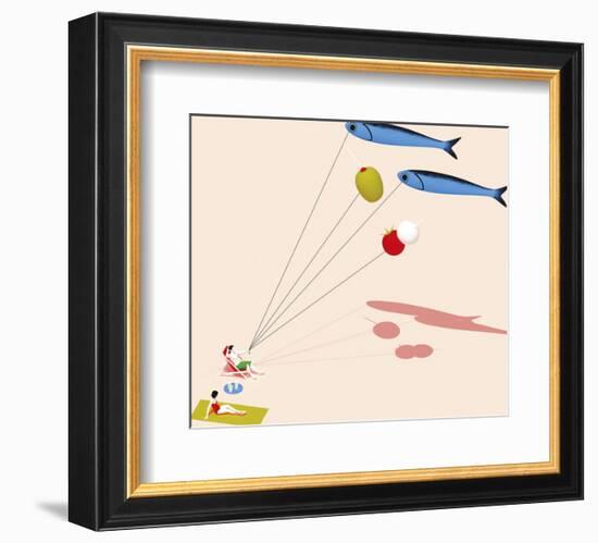 Kite Fish-Fred Peault-Framed Giclee Print