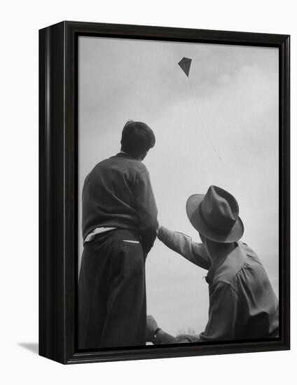Kite Flying Contest-Sam Shere-Framed Premier Image Canvas