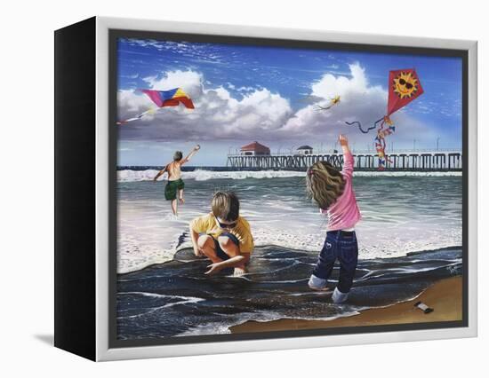 Kite Kids-Scott Westmoreland-Framed Stretched Canvas