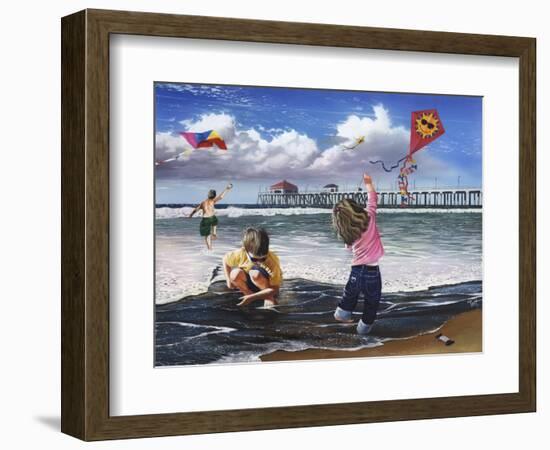 Kite Kids-Scott Westmoreland-Framed Premium Giclee Print