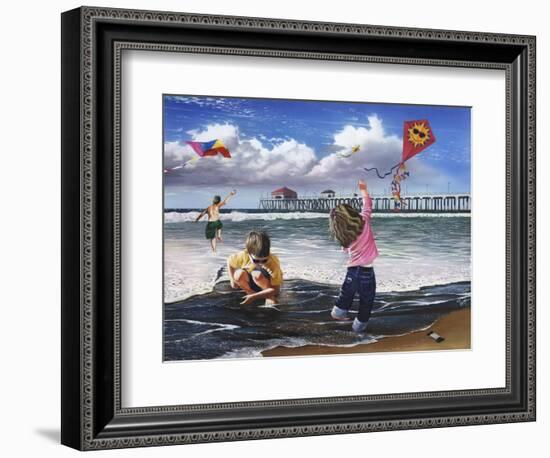 Kite Kids-Scott Westmoreland-Framed Premium Giclee Print