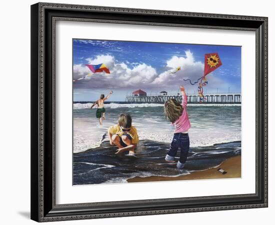 Kite Kids-Scott Westmoreland-Framed Art Print