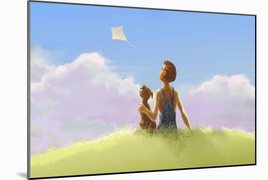 Kite Memories-Nate Owens-Mounted Giclee Print