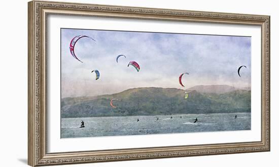 Kite Surfers-Pete Kelly-Framed Giclee Print