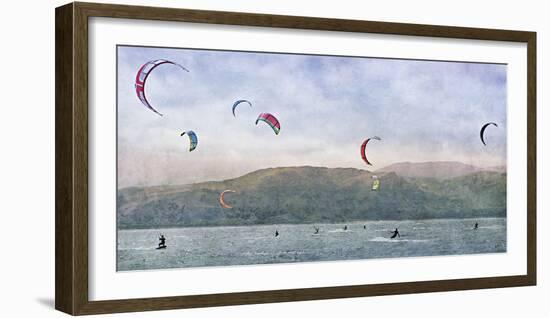 Kite Surfers-Pete Kelly-Framed Giclee Print