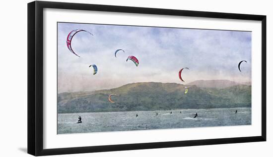 Kite Surfers-Pete Kelly-Framed Giclee Print