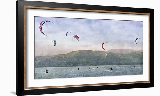 Kite Surfers-Pete Kelly-Framed Giclee Print