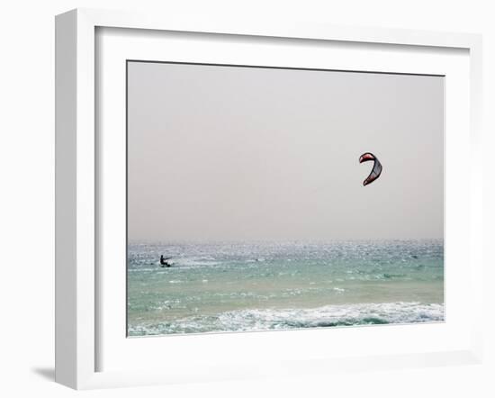 Kite Surfing at Santa Maria on the Island of Sal (Salt), Cape Verde Islands, Atlantic Ocean, Africa-Robert Harding-Framed Photographic Print