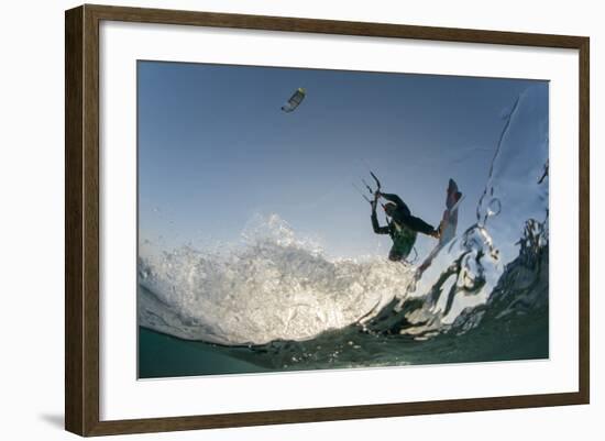 Kite Surfing on Red Sea Coast of Egypt, North Africa, Africa-Louise-Framed Photographic Print