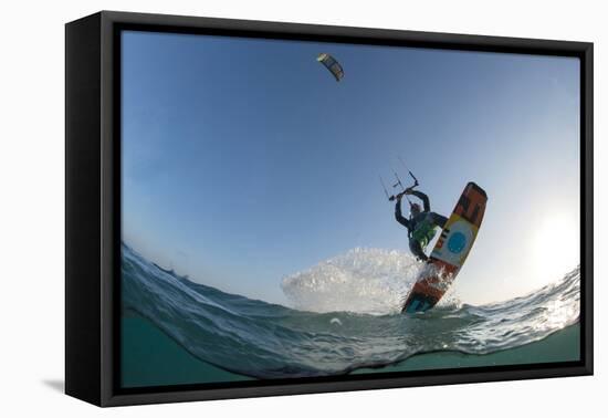 Kite Surfing on Red Sea Coast of Egypt, North Africa, Africa-Louise-Framed Premier Image Canvas