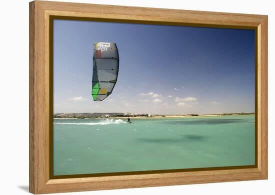 Kite Surfing on Red Sea Coast of Egypt, North Africa, Africa-Louise-Framed Premier Image Canvas