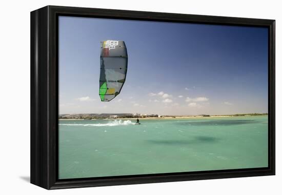Kite Surfing on Red Sea Coast of Egypt, North Africa, Africa-Louise-Framed Premier Image Canvas
