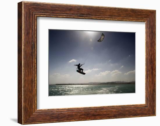 Kite Surfing on Red Sea Coast of Egypt, North Africa, Africa-Louise-Framed Photographic Print