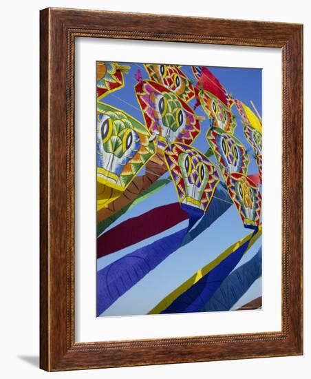 Kites, Bangkok, Thailand, Asia-Charles Bowman-Framed Photographic Print