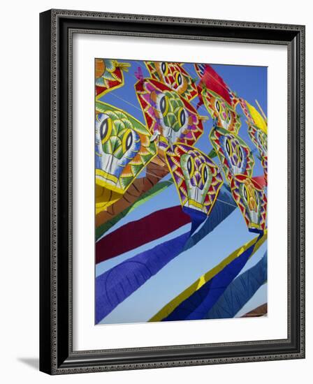 Kites, Bangkok, Thailand, Asia-Charles Bowman-Framed Photographic Print