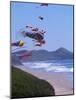 Kites Flying on the Oregon Coast, USA-Janis Miglavs-Mounted Photographic Print
