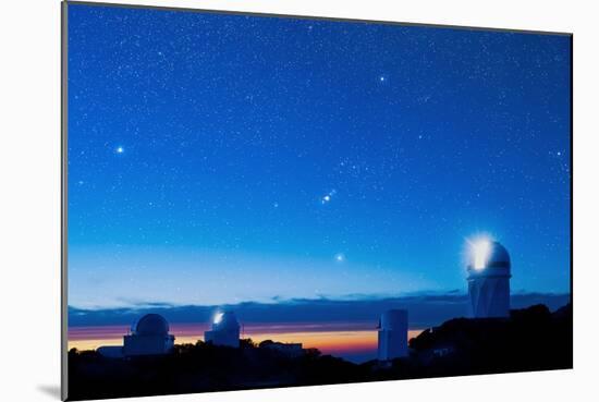 Kitt Peak National Observatory At Night-David Nunuk-Mounted Photographic Print