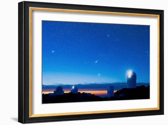 Kitt Peak National Observatory At Night-David Nunuk-Framed Photographic Print