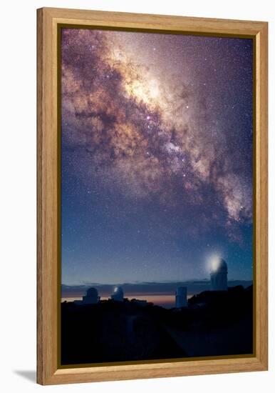 Kitt Peak Observatory And Milky Way-David Nunuk-Framed Premier Image Canvas