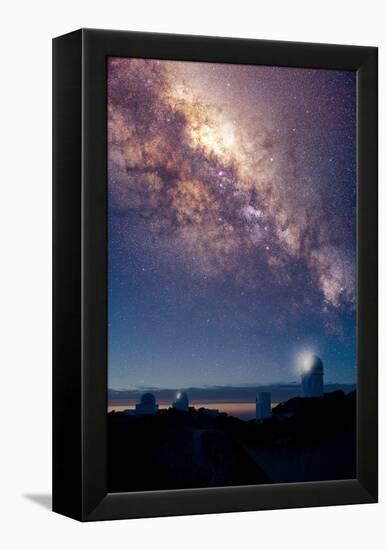 Kitt Peak Observatory And Milky Way-David Nunuk-Framed Premier Image Canvas