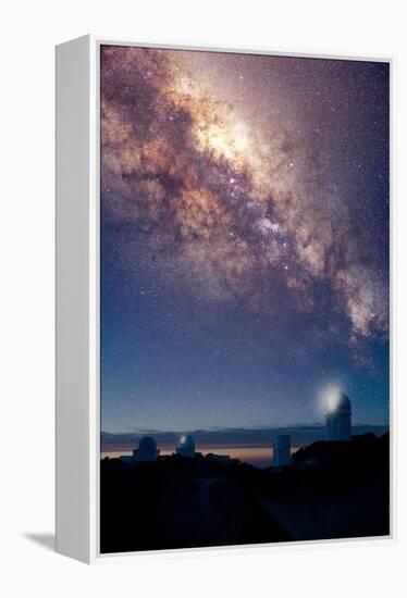 Kitt Peak Observatory And Milky Way-David Nunuk-Framed Premier Image Canvas