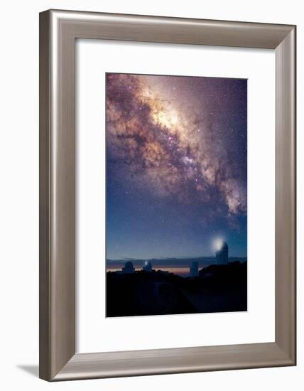 Kitt Peak Observatory And Milky Way-David Nunuk-Framed Photographic Print