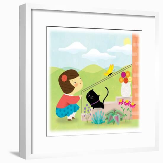 Kitten and Me - Humpty Dumpty-Sheree Boyd-Framed Giclee Print