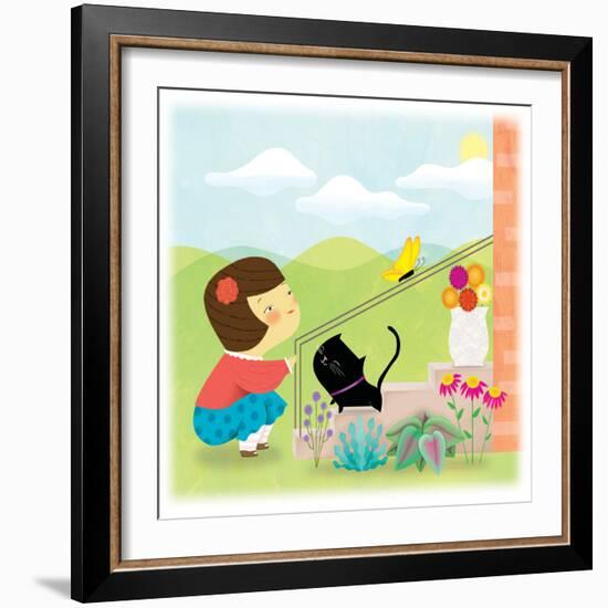 Kitten and Me - Humpty Dumpty-Sheree Boyd-Framed Giclee Print