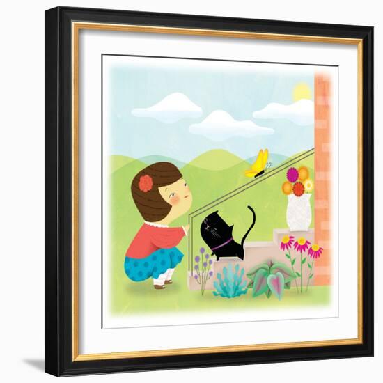 Kitten and Me - Humpty Dumpty-Sheree Boyd-Framed Giclee Print