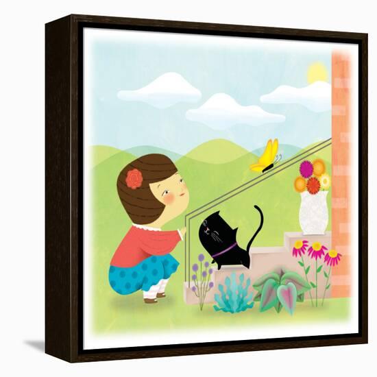 Kitten and Me - Humpty Dumpty-Sheree Boyd-Framed Premier Image Canvas