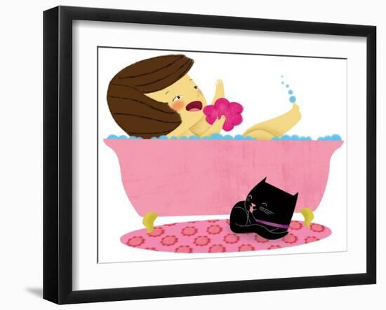 Kitten and Me - Turtle-Sheree Boyd-Framed Giclee Print