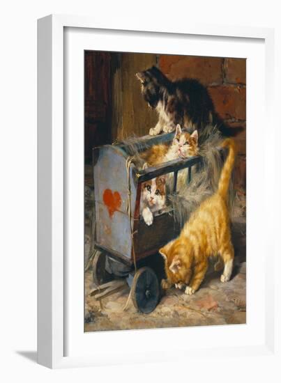 Kitten Carriage-Julius Adam-Framed Art Print