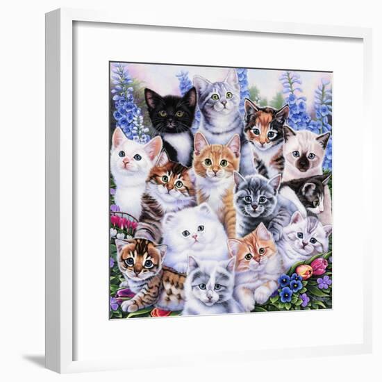 Kitten Collage-Jenny Newland-Framed Giclee Print