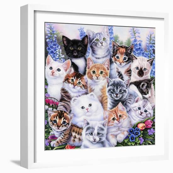 Kitten Collage-Jenny Newland-Framed Giclee Print