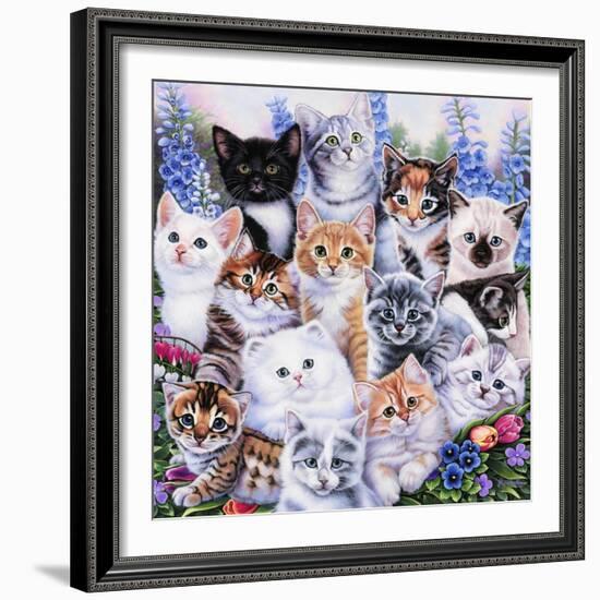 Kitten Collage-Jenny Newland-Framed Giclee Print