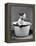 Kitten Emerging from Pot of Milk after Falling into It-Nina Leen-Framed Premier Image Canvas