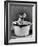 Kitten Emerging from Pot of Milk-Nina Leen-Framed Photographic Print