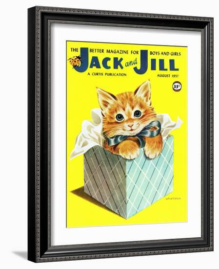 Kitten - Jack and Jill, August 1957-Wilmer Wickham-Framed Giclee Print