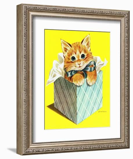 Kitten - Jack and Jill, August 1957-Wilmer Wickham-Framed Giclee Print