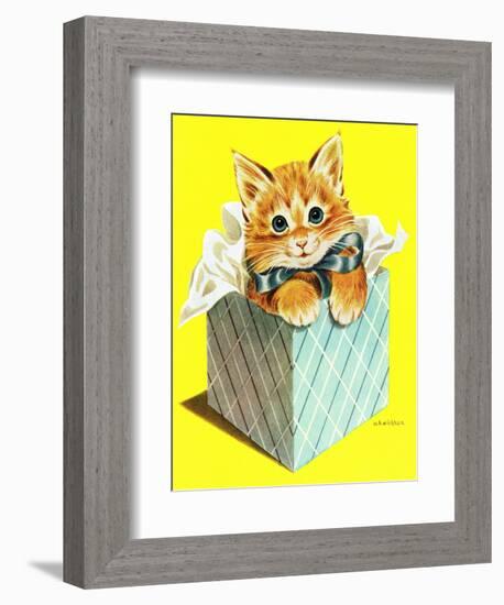 Kitten - Jack and Jill, August 1957-Wilmer Wickham-Framed Giclee Print