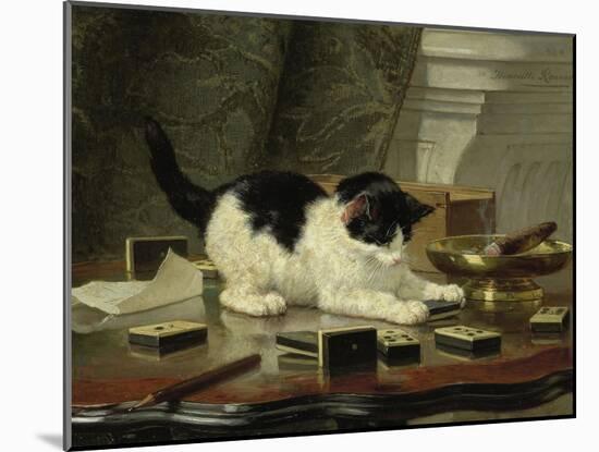 Kitten's Game, Ca 1860-1870-Henriëtte Ronner-Knip-Mounted Giclee Print