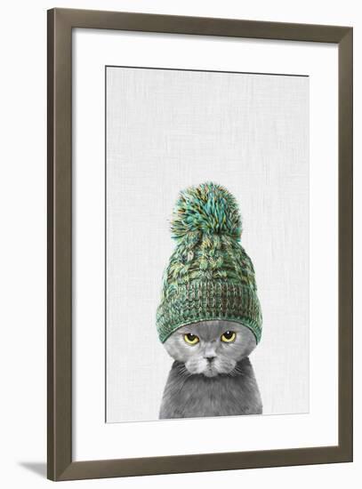 Kitten Wearing a Hat-Tai Prints-Framed Art Print