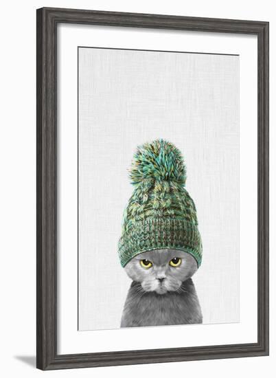 Kitten Wearing a Hat-Tai Prints-Framed Art Print