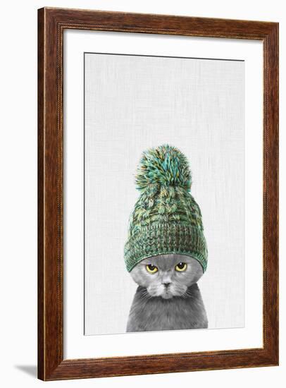 Kitten Wearing a Hat-Tai Prints-Framed Art Print