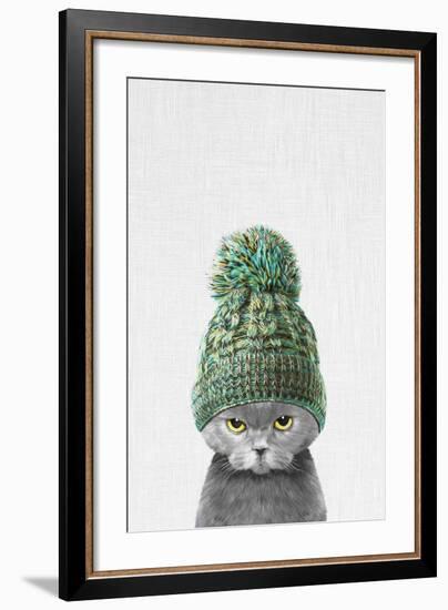 Kitten Wearing a Hat-Tai Prints-Framed Art Print