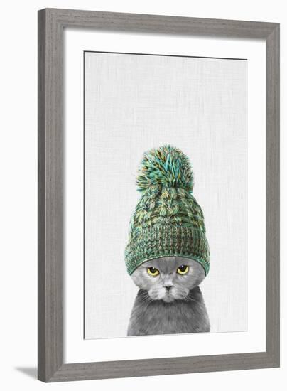 Kitten Wearing a Hat-Tai Prints-Framed Art Print