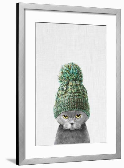 Kitten Wearing a Hat-Tai Prints-Framed Art Print